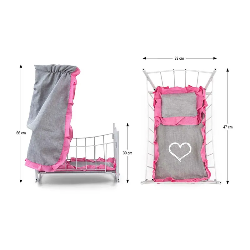 Lit berceau pour poupée Lily Baldaquin Prestige - 36m+-6