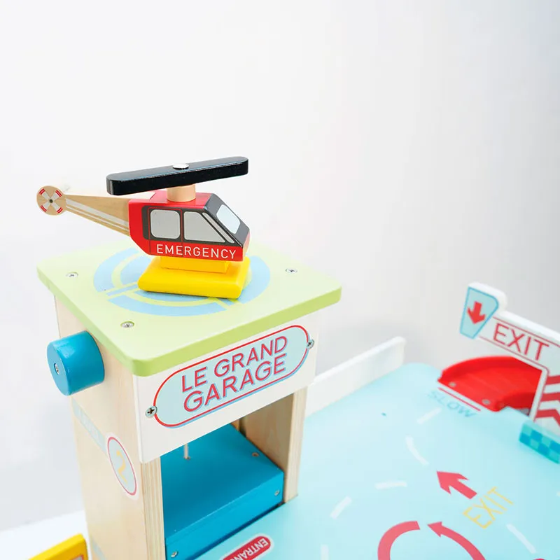 Le Grand Garage en Bois - 54x40x42cm-5