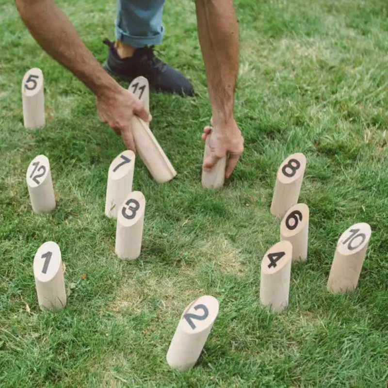 Jeu de quilles nordiques en bois - 6+-5