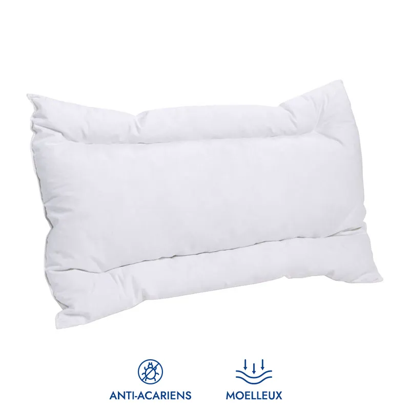 Oreiller plat Bébé Moelleux & anti-acariens-1
