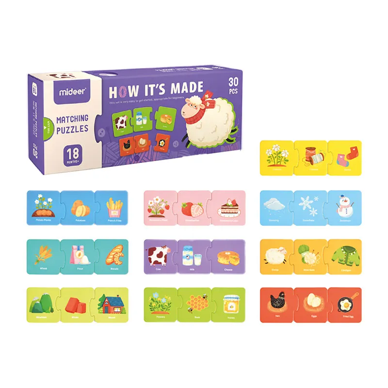Puzzle d'association Qui fait quoi 30pcs - 18m+-0
