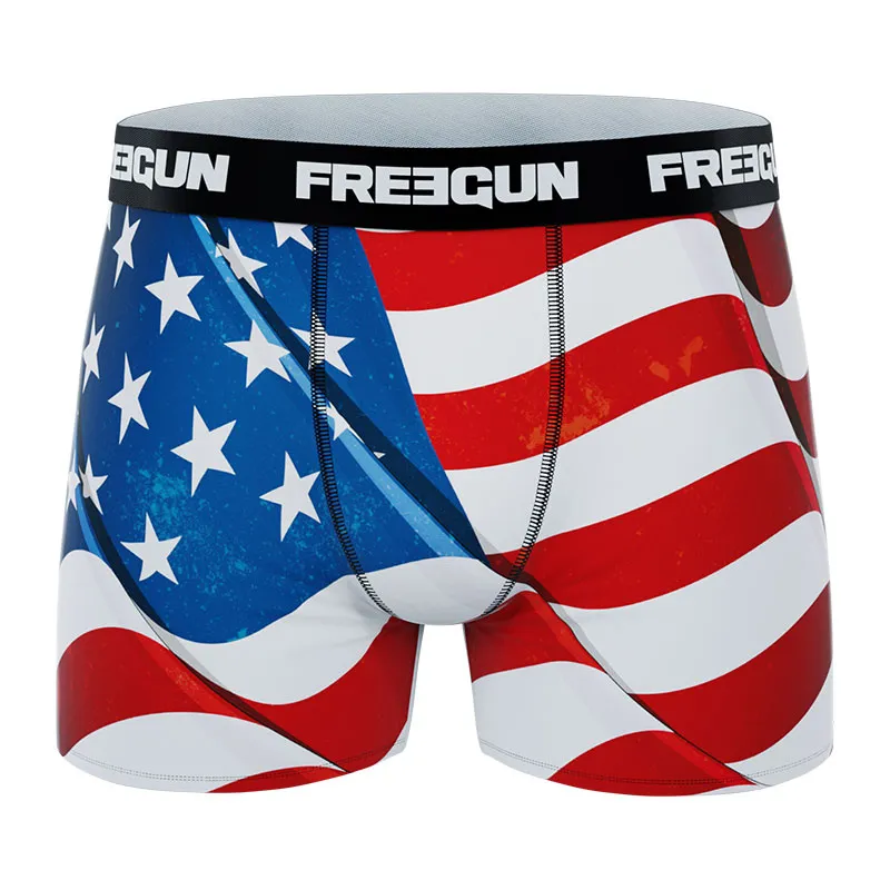 6 Boxers Garçon Best Of Freegun - Jaune/Rouge-6
