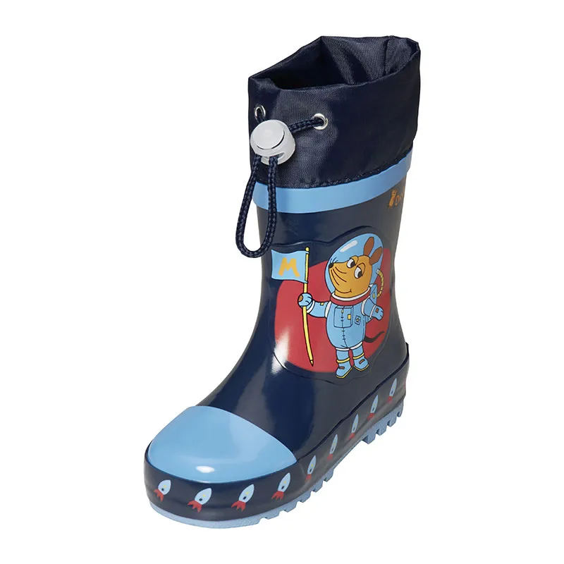 Bottes de pluie hautes cordon Souris - Marine-0