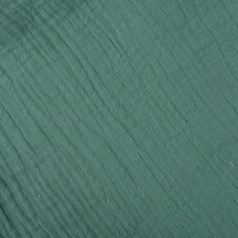 2 Bavoirs Gaze de coton Vert foncé - 22x27cm-3