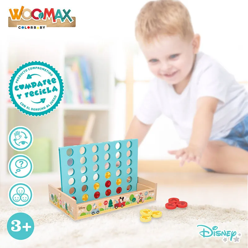 Jeu Quatre à la suite Mickey Bois 37pcs - 36m+-3