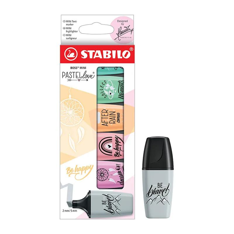 Surligneurs Boss Mini Pastellove - 6pcs - STABILO-0