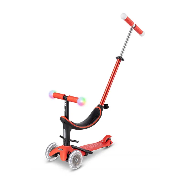 Trottinette évolutive 3en1 Revolution led Rouge - 12m+-1