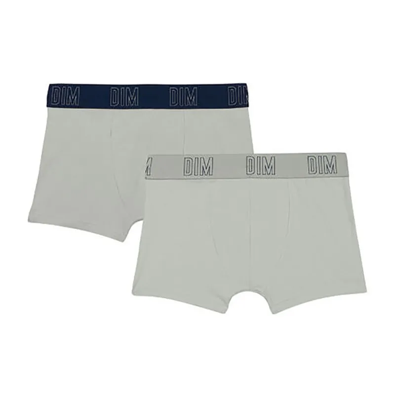 2 Boxers Garçon Skin Care - Gris-0