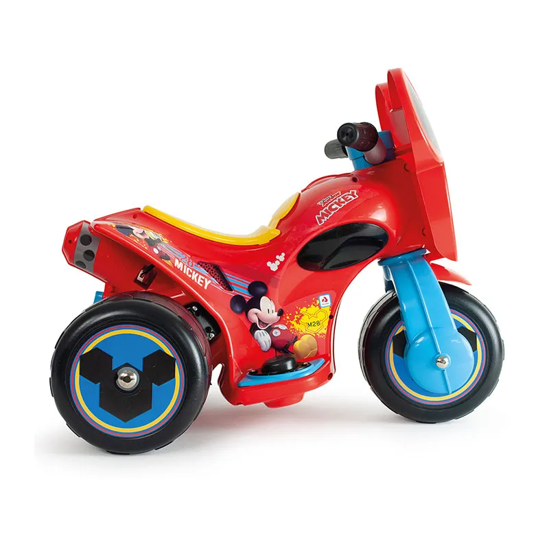 Moto tricycle élec. Mickey Rouge - 12m+-3
