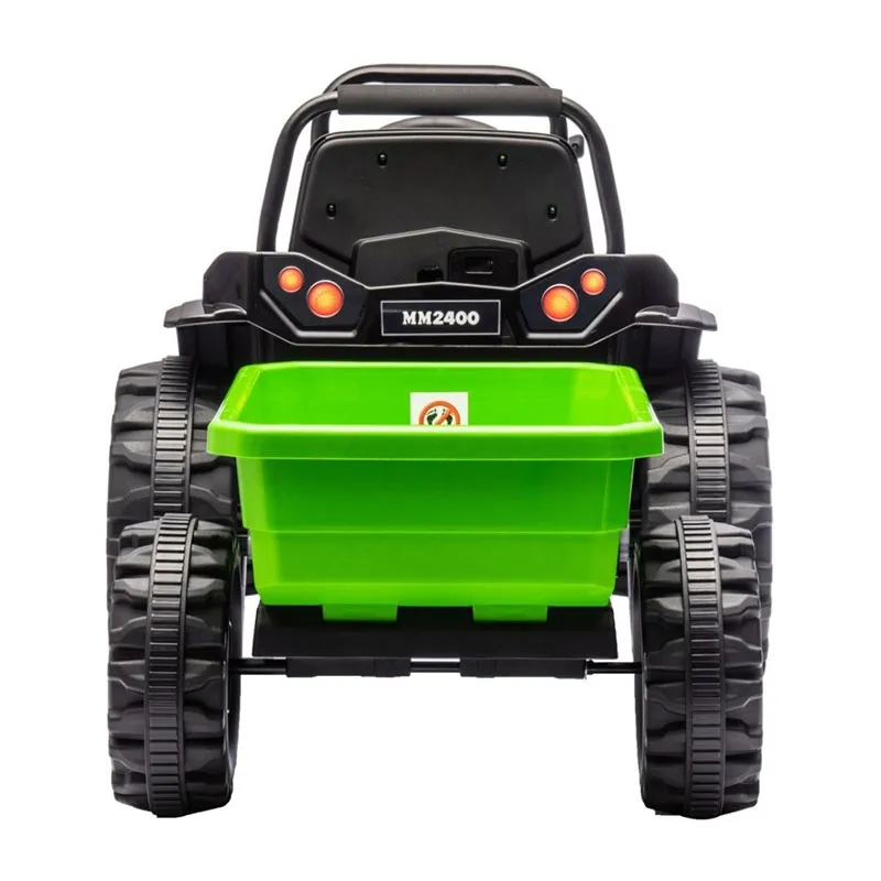 Tracteur à batterie avec remorque Farmer Vert - 36m+-2