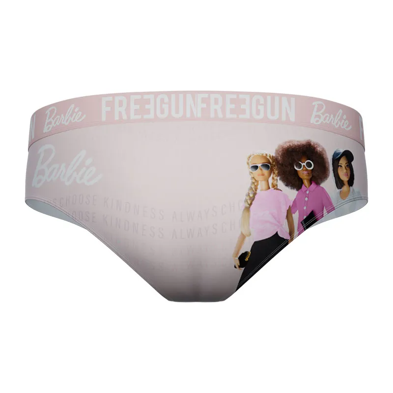 2 culottes fille Barbie - Rose/Blanc-4