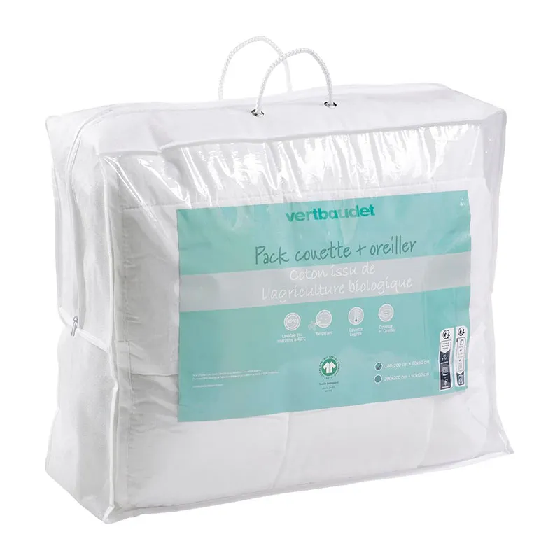 Pack couette + oreiller - 200x200cm-0