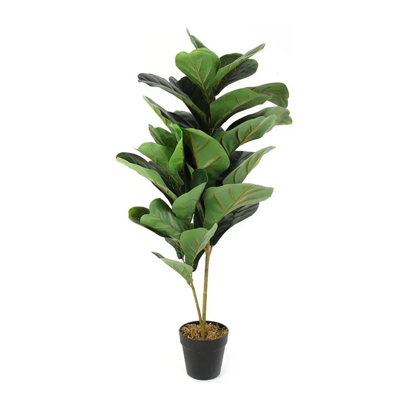 Plante verte artificielle en pot - 90cm-0
