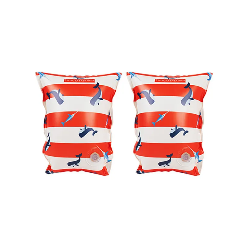 Brassards Baleines Rouge/Blanc-2