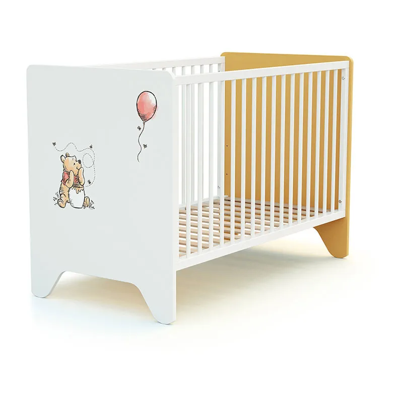 Lit bébé Disney Winnie Blanc/Jaune - 60x120cm-2