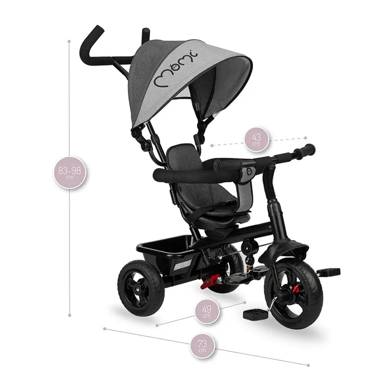 Tricycle Evolutif Iris Gris - 9m+-6