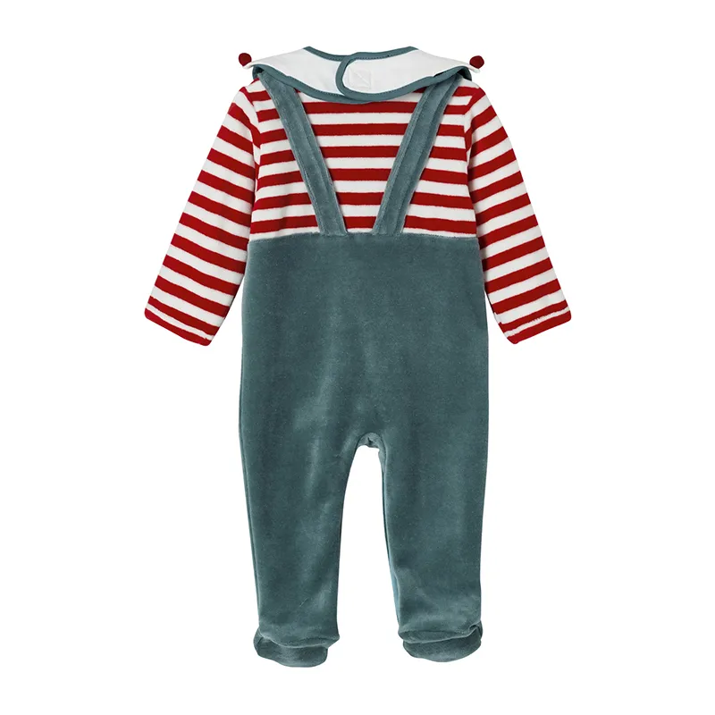 Coffret de Noël pyjamas + bavoirs - Vert sapin-3