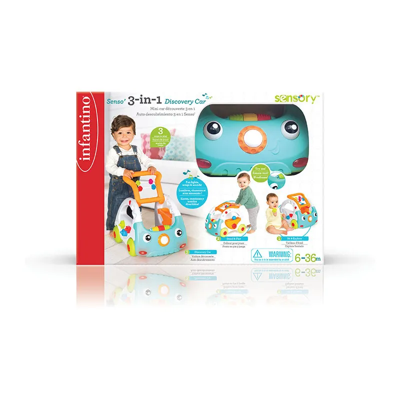 Trotteur d'activités 3en1 Senso Bleu - 6m+-9