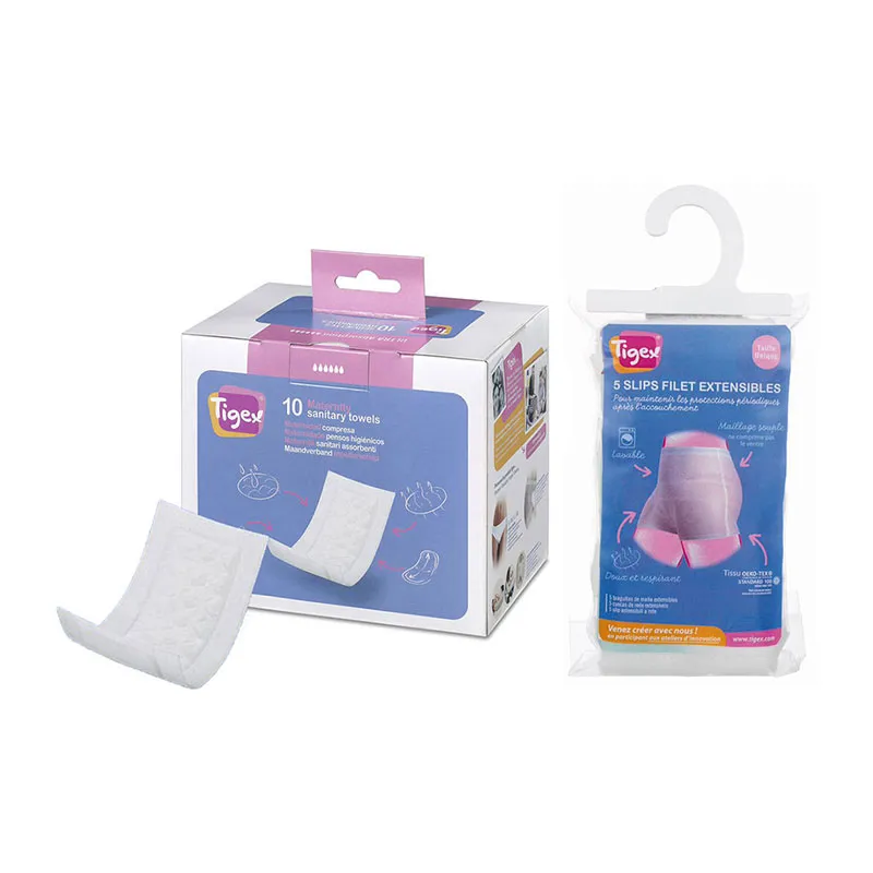 Kit Maternité - Serviettes hygiéniques + Slips filet-0