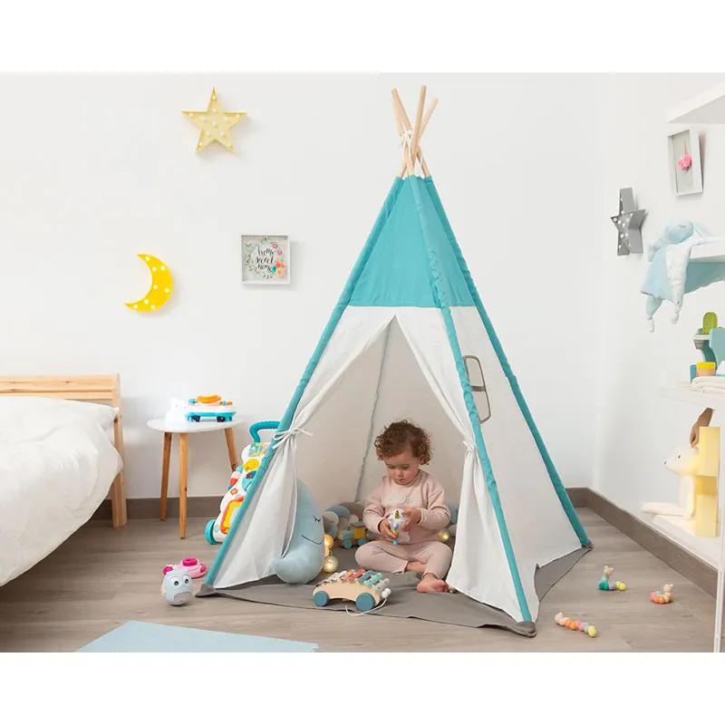 Tente Tipi Bleu - 100x100x160cm-2