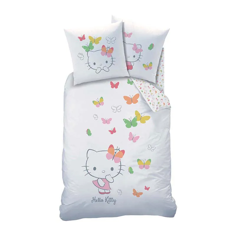 Parure 2pcs Hello Kitty Papillon - 140x200cm-1