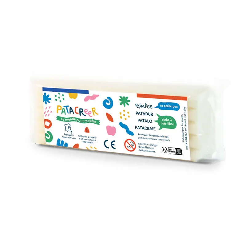 Pâte à Modeler Patalege qui ne sèche pas 300gr - 12 couleurs disponibles-0
