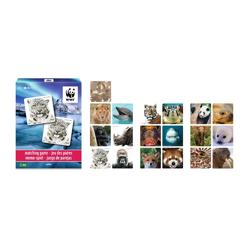 Jeu de Memory WWF Selfies 36pcs - 36m+-3