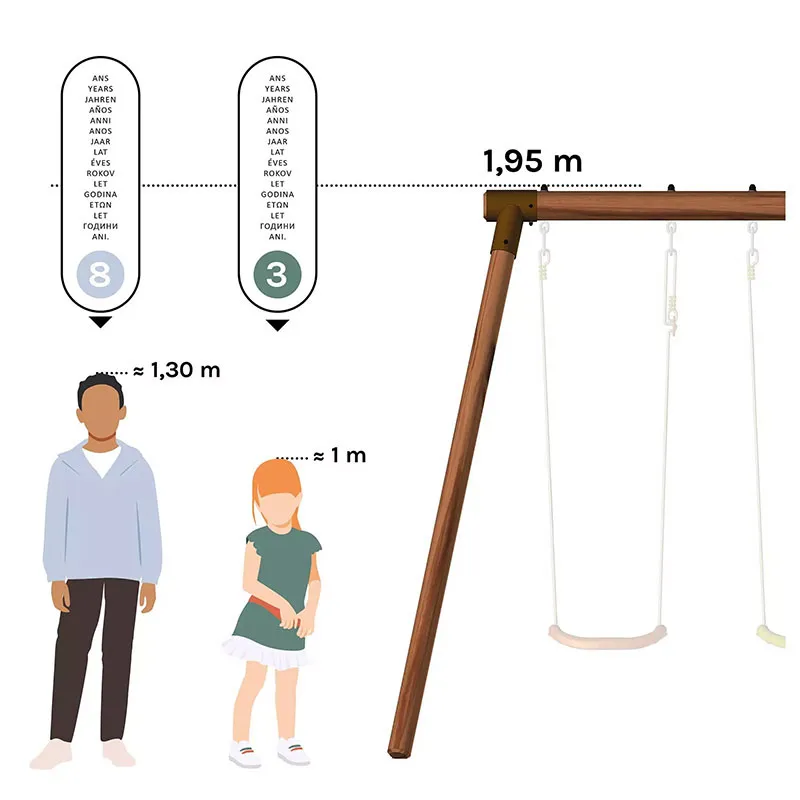 Portique 3 agrès Pacco - 36m+-11