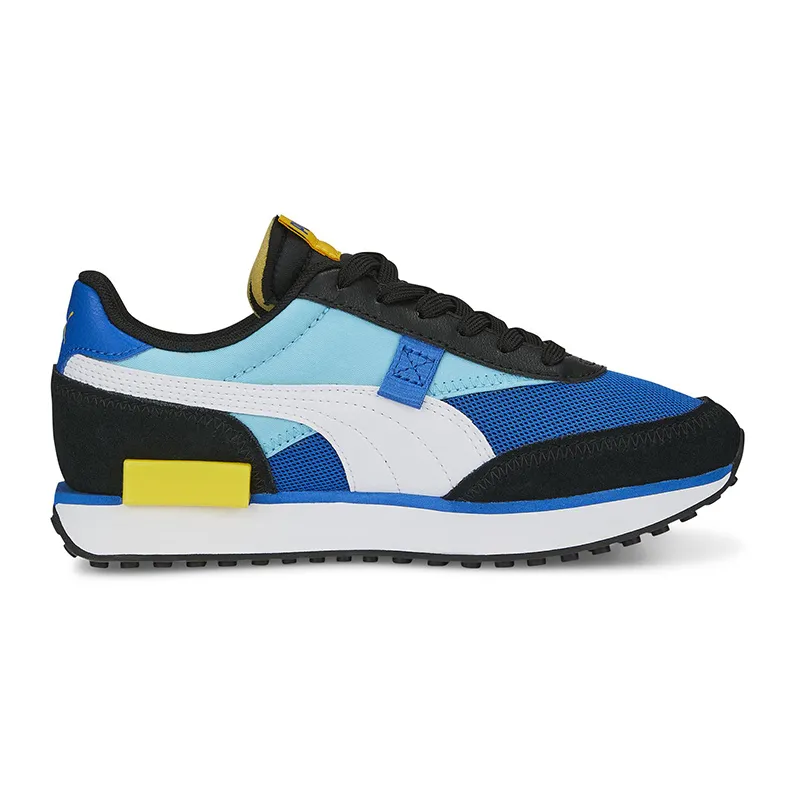 Baskets Garçon Future Rider Splash Puma - Bleu Hero/Blanc/Jaune-3