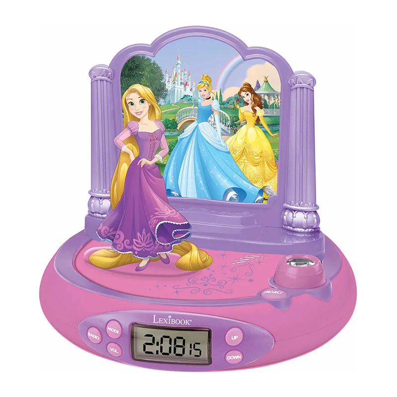 Réveil Projecteur 3D Princesses Disney - 6+-0
