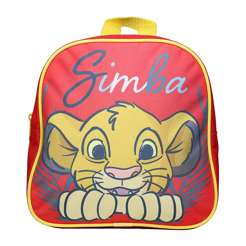 Sac à dos goûter maternelle Roi Lion Rouge - 24x24cm-0