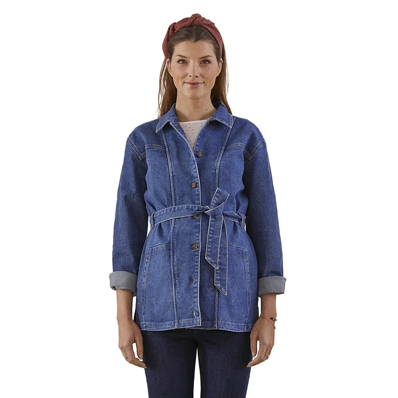 Veste de grossesse denim - Bleu-3