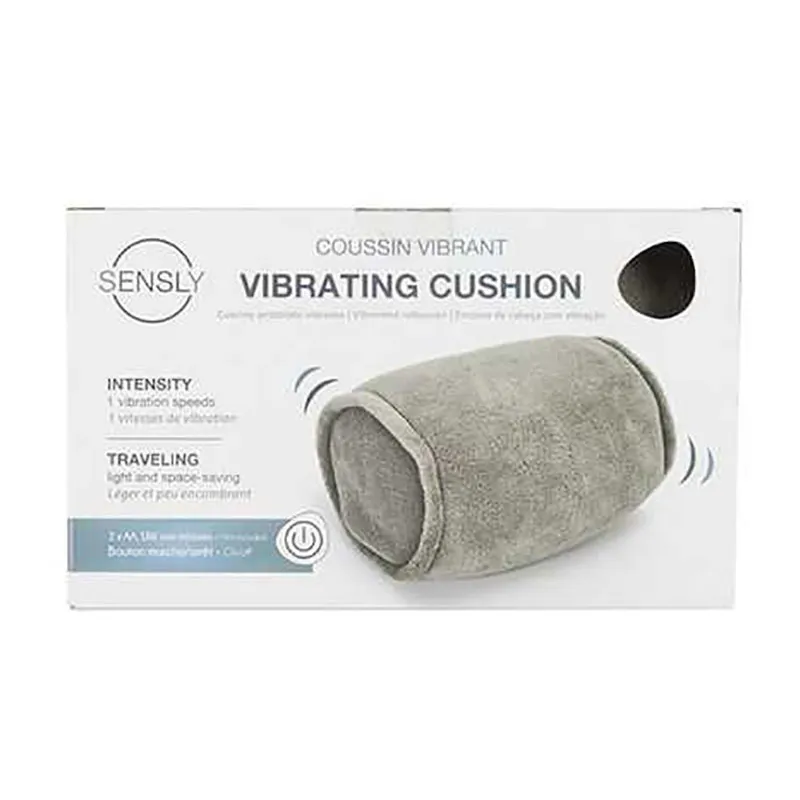 Coussin rond de massage vibrant - 25x14x14cm-7