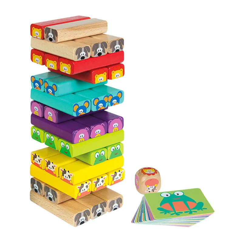 Jeu de société Jenga tour 4en1 - 36m+-0