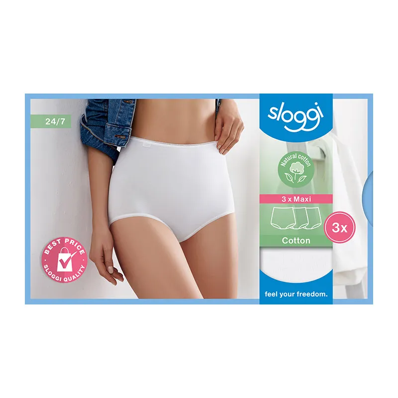 3 Culottes Maxi Sloggi 24/7 - Blanc-3