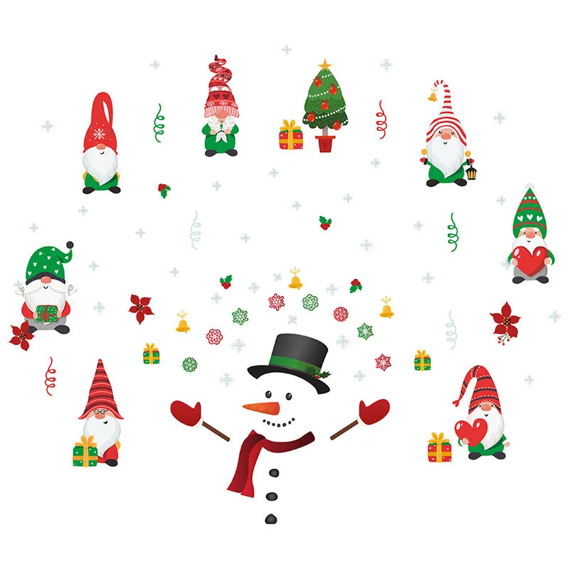Stickers - Gnomes mignons & Bonhomme de neige-5