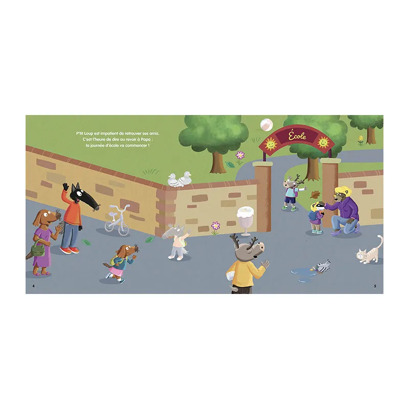 Mon cahier d'autocollants P'tit loup Vive l'école! - 36m+-1