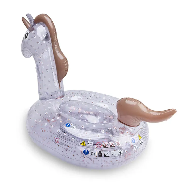 Bouée gonflable Licorne Transparente 150cm - 6+-1