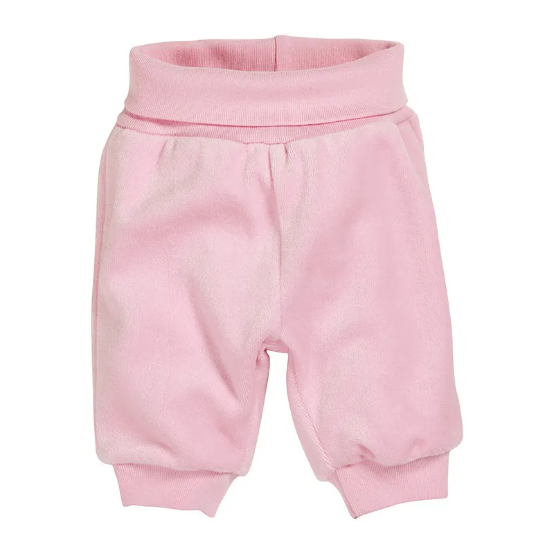 Jogging velours Basic Bébé - Rose pâle-1