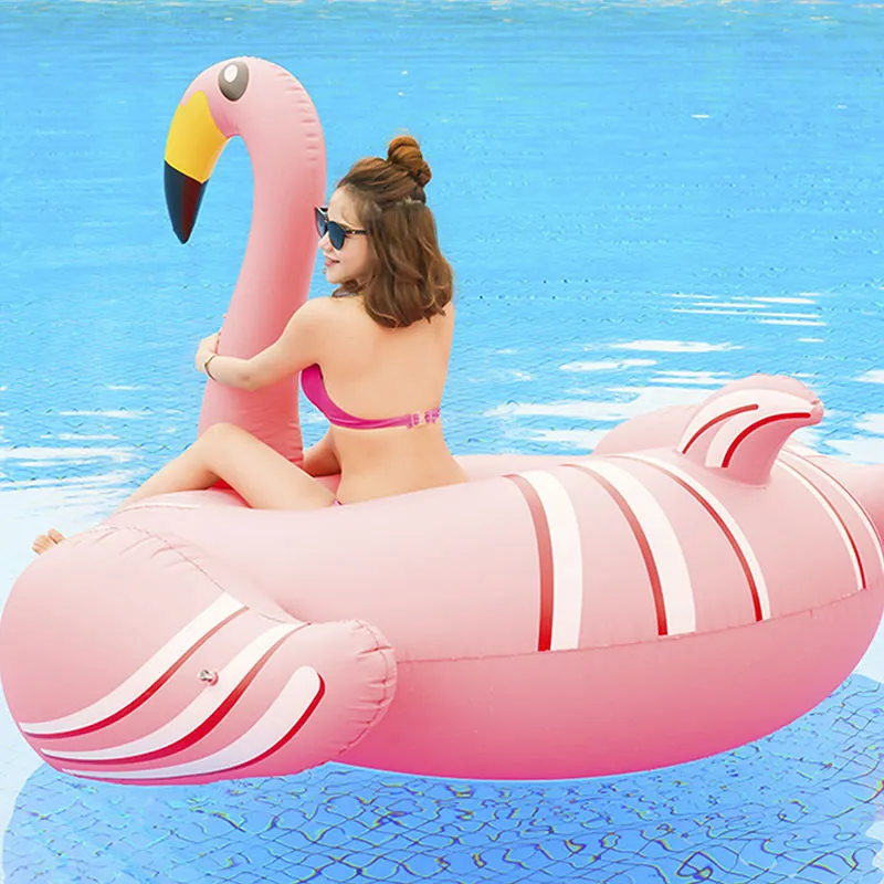 Bouée géante Flamant rose -192x160cm-5