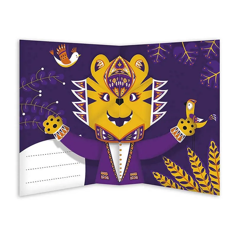 4 Cartes pop-up Animaux à créer - 6+-4