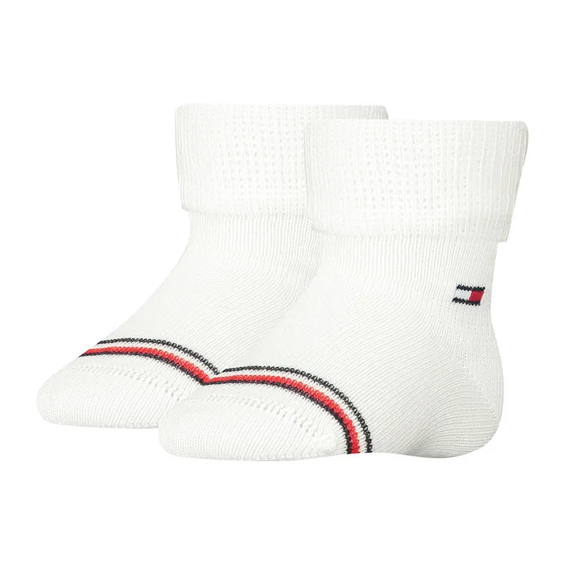 2 paires de chaussettes Classic Bébé Tommy Hilfiger - Blanc-0