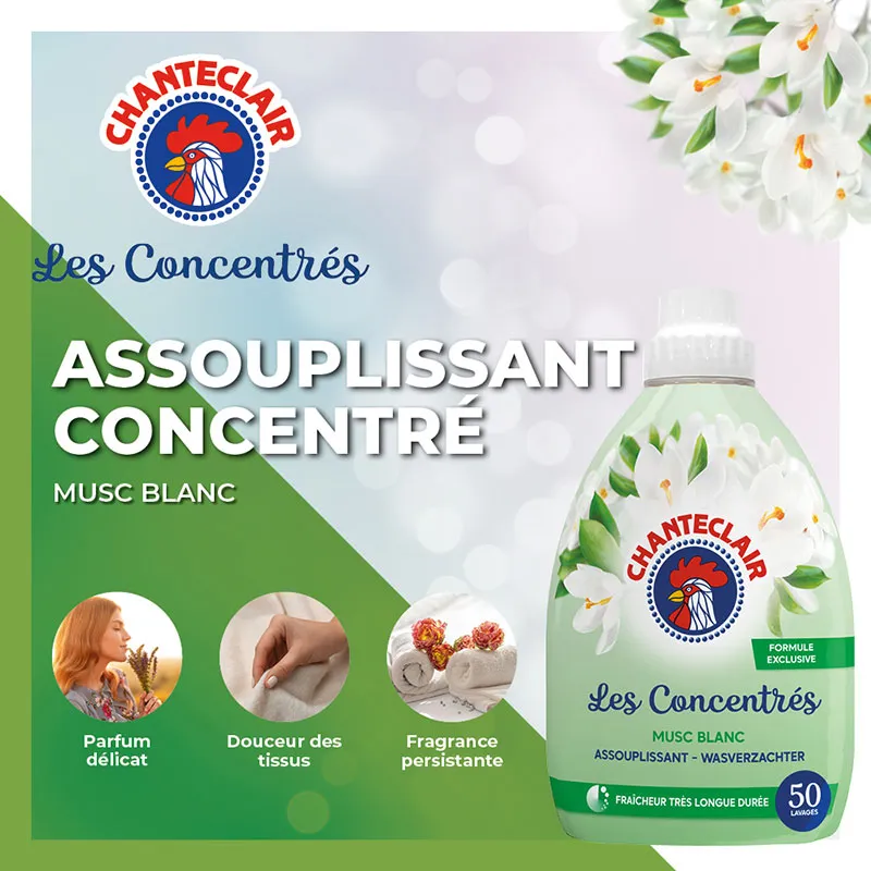 Assouplissant concentré Musc Blanc - 2x1,14L-1