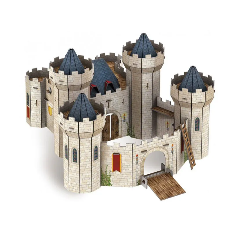Livre + puzzle 3D Le château fort - 6+-1