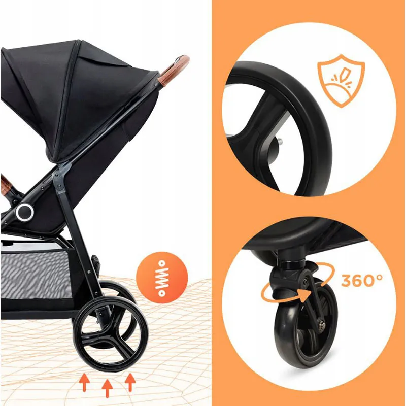 Poussette Compacte Grande+ Black - 0m+-20