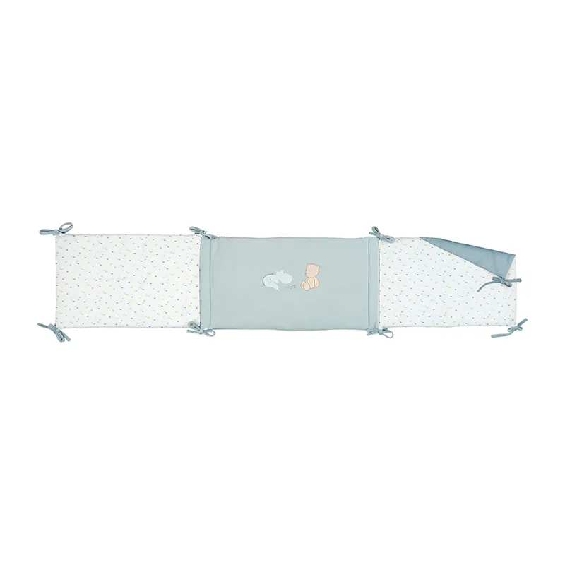 Tour de lit Roméo, Jules & Sally Vert/Beige - 180x35cm-1