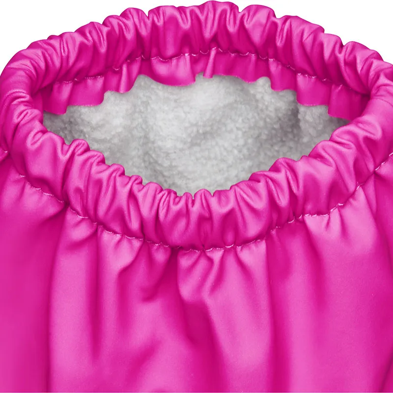 Gants de pluie doublure polaire - Rose fluo-5