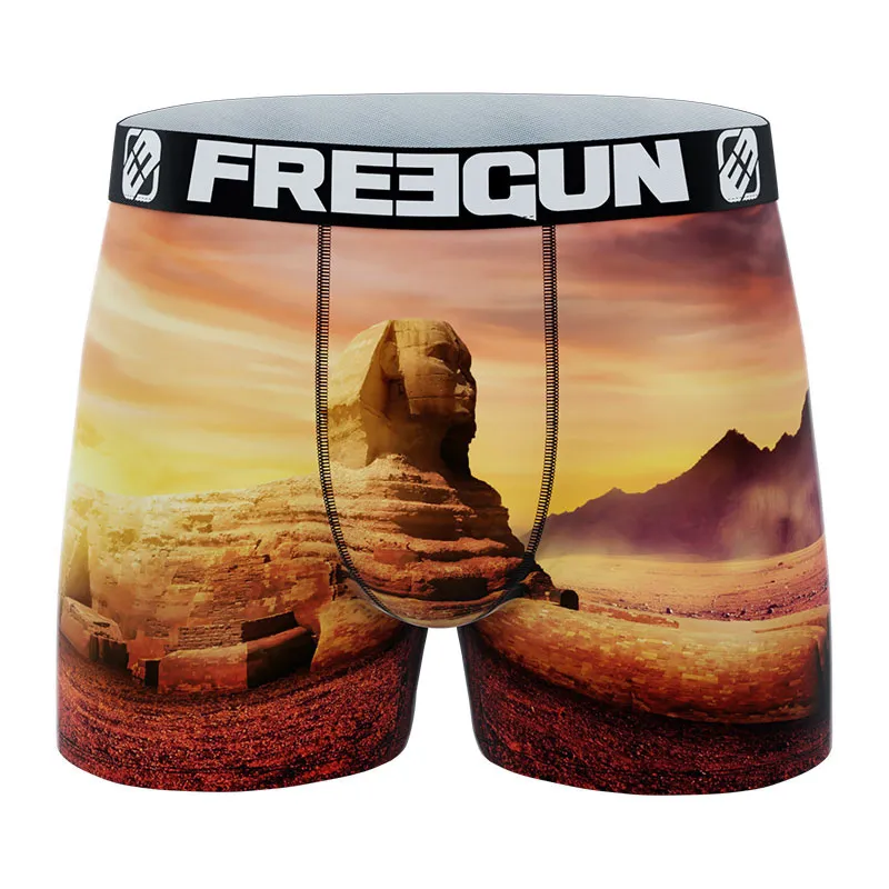 4 Boxers Garçon Landscape Freegun - Bleu-7