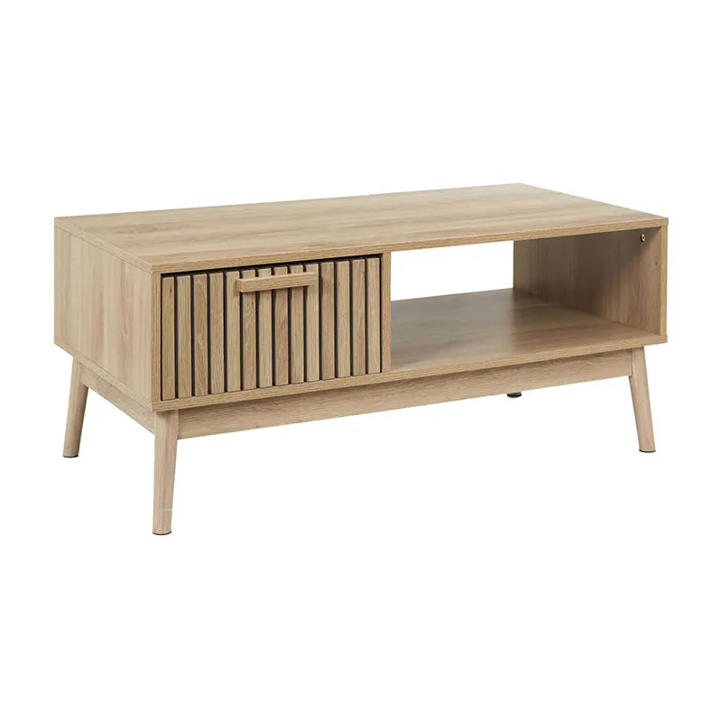Table Basse Klaus Bois Naturel - 106x10x54cm-1