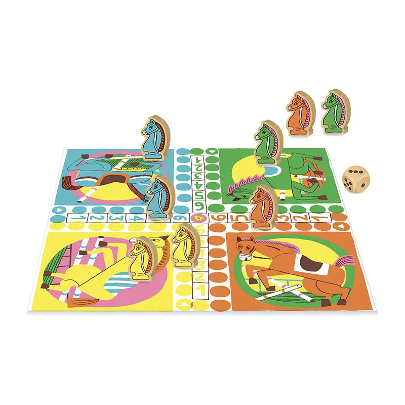 Jeu de petits chevaux 14pcs - 4+-2